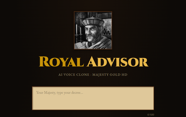 Screenshot of The Royal Advisor